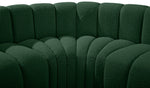 Arc - Boucle Fabric 3 Piece Modular U-Shaped Sofa