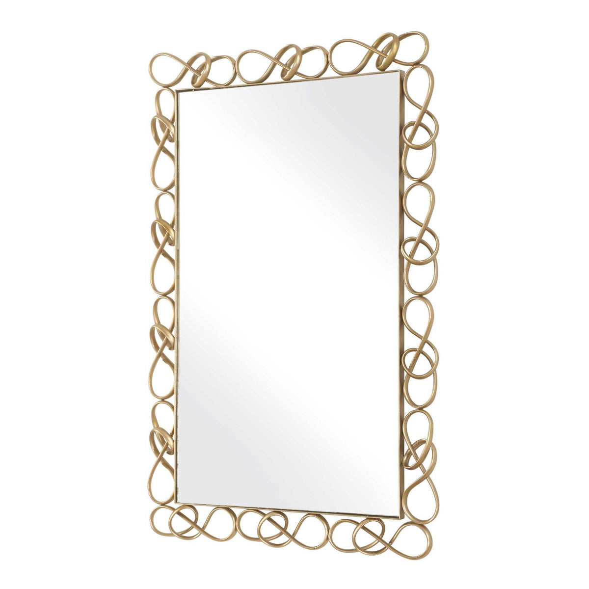 Twist It - Mirror - Antique Brass
