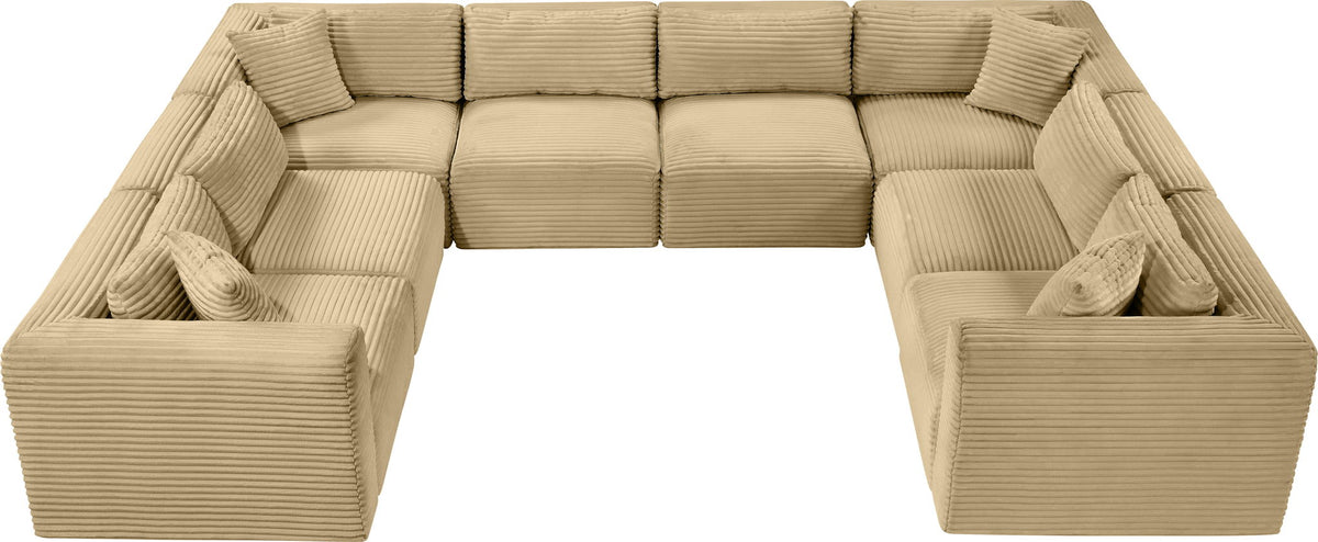 Shaggy - 8 Piece Modular U-Shaped Sectional