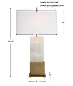 On A Cloud - Table Lamp - Brass / White