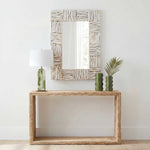 Lathey - Teak Mirror - Woodtone