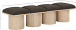 Pavilion - 4 Piece Modular Bench With Natural Base