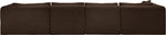 Shaggy - 5 Piece Modular Sectional With Chaise And Ottoman