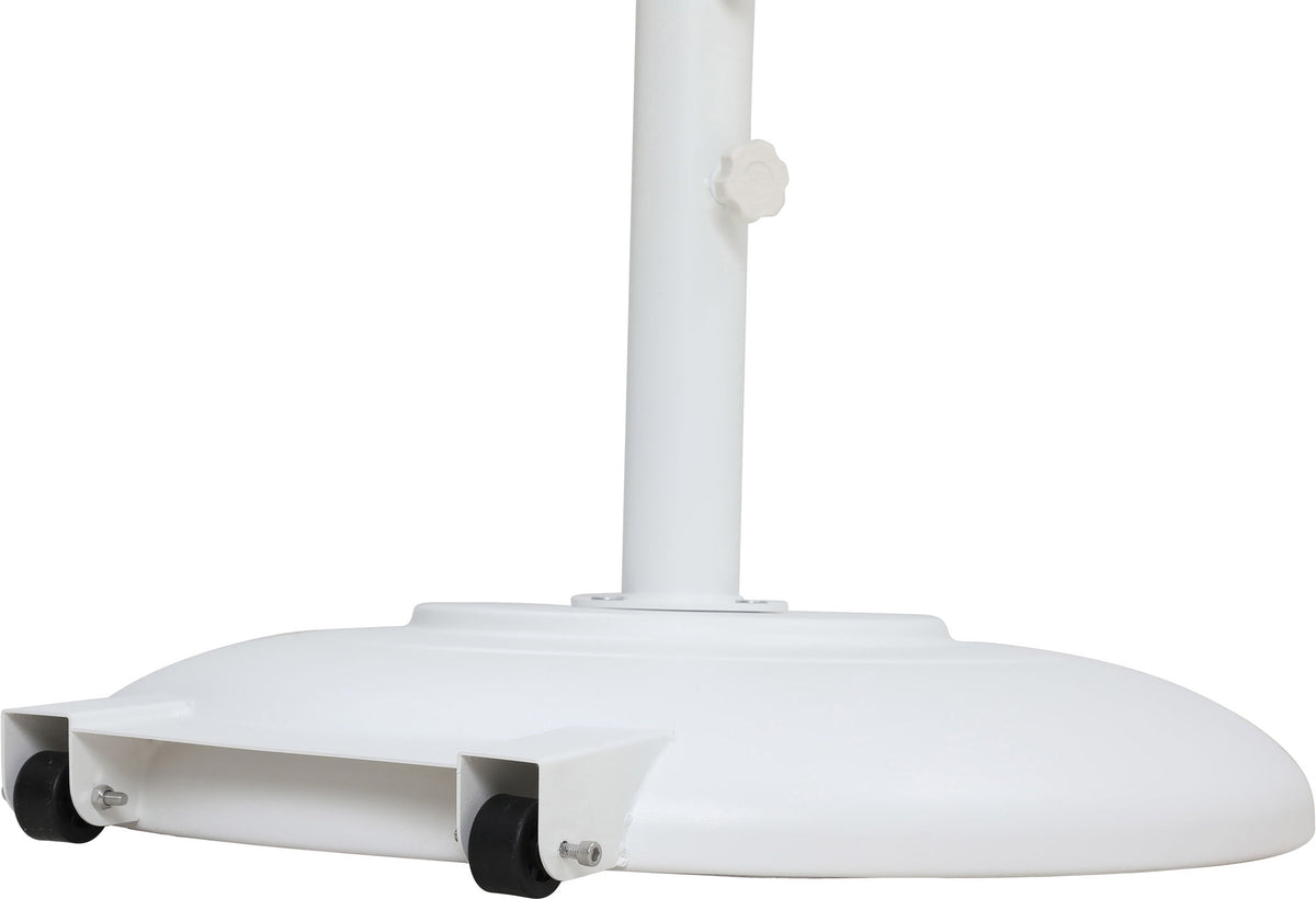 Amalfi - Patio Umbrella - White Base / Light Brown Pole