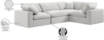 Comfy - 4 Piece Velvet Modular Sectional