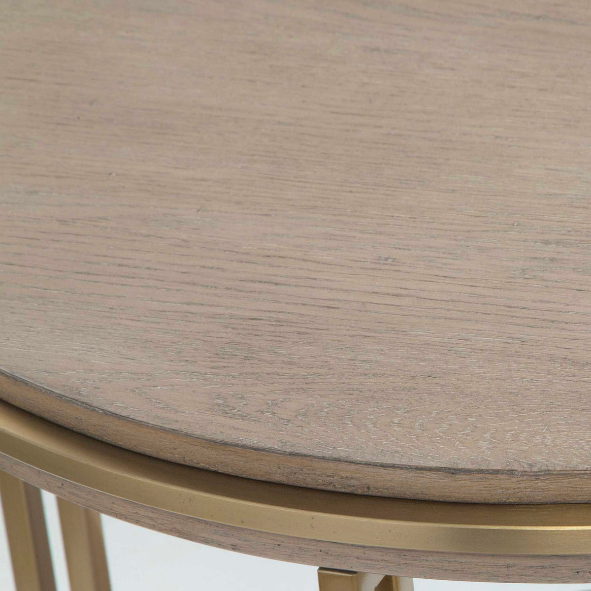 Elise - Round Brass Side Table