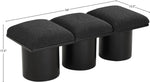 Pavilion - 3 Piece Modular Bench With Black Base