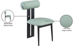 Dario - Faux Leather Dining Chair With Black Frame (Set of 2)