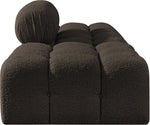 Ames - 3 Piece Boucle Upholstered Modular Sofa With 2 Backless Seats