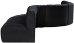 Arc - Velvet 8 Piece Curved Modular Sofa