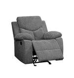 Kalen - Motion Glider Recliner - Gray Chenille