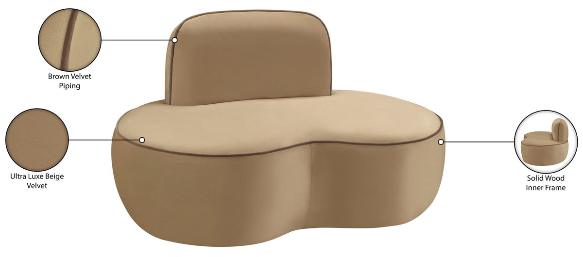 Swerve - Velvet Upholstered Chair