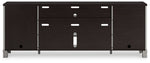 Darborn - XL TV Stand W/Fireplace Option - Gray / Brown