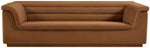 Cascade - Velvet Sofa - Saddle
