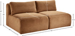 Shaggy - Fabric 2 Seat Modular Armless Sofa