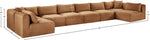 Shaggy - Fabric 8 Piece Modular U-Shaped Armless Sectional