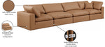 Comfy - Faux Leather Modular Sofa 4 Seats