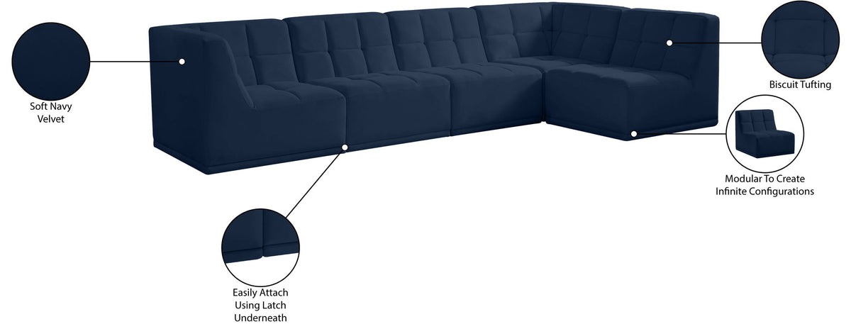 Relax - 5 Piece Modular Sectional