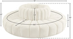 Arc - Velvet 8 Piece Round Modular Sofa