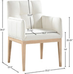 Adrian - Dining Arm Chair (Set of 2) - Light Brown Legs