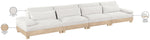 Turin - Chenille Fabric Upholstered Modular Sectional - White