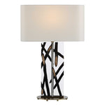 Stick With It - Table Lamp - Black / White