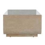 Maeva - Modern Glass Coffee Table - Woodtone