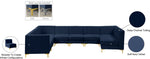 Alina - 8 Piece Velvet Modular Sectional
