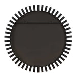 Jael - Round Iron Bands Mirror - Black