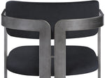 Aurum - Vegan Leather Upholstered Dining Chair With Gray Base (Set of 2)