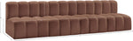 Arc - Faux Leather 4 Seats Modular Sofa