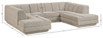 Modari - Sectional - Beige