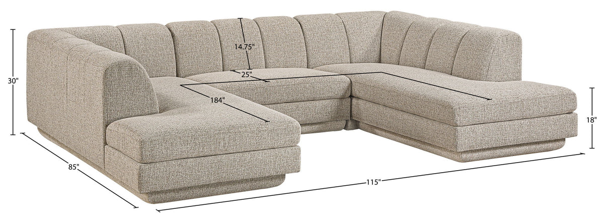 Modari - Sectional - Beige