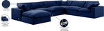 Comfy - 7 Piece Velvet Modular Sectional With Chaise