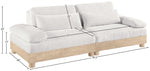 Turin - Chenille Fabric Upholstered Modular Sectional - White
