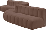 Arc - Faux Leather 8 Piece Curved Modular Sofa