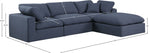 Comfy - 4 Piece Linen Fabric Modular Sectional With Chaise