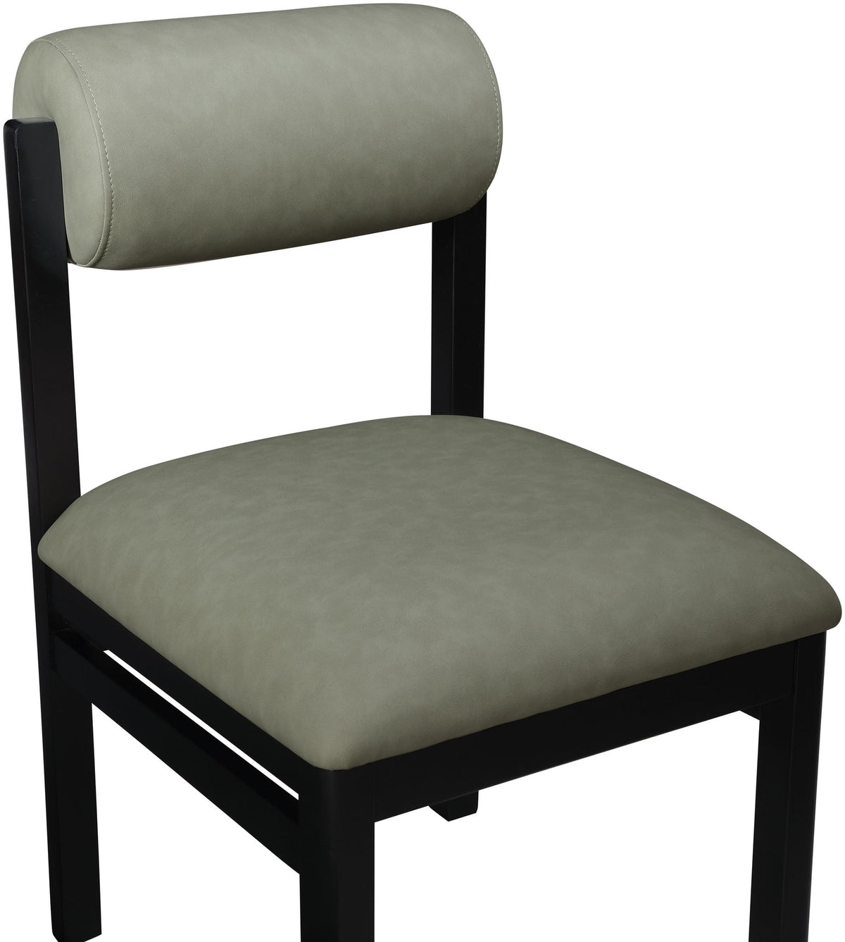 Roundhill - Faux Leather Dining Chair (Set of 2) - Black Frame