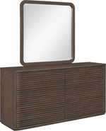 Morino - Oak Veneer And Solid Wood Dresser - Brown