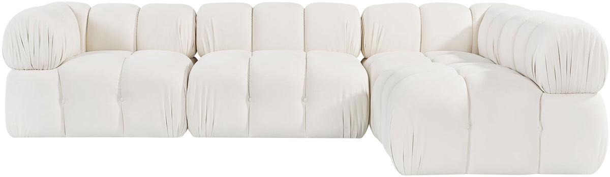 Orin - Fabric Velvet 4 Piece Modular Sectional