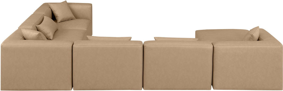 Cube - 7 Piece Modular Sectional - Tan