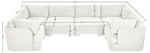 Hammond - Velvet Performance Fabric Upholstered 6 Piece U-Shaped Sectional