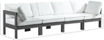 Nizuc - Outdoor Patio 4 Seat Modular Sofa With Gray Frame