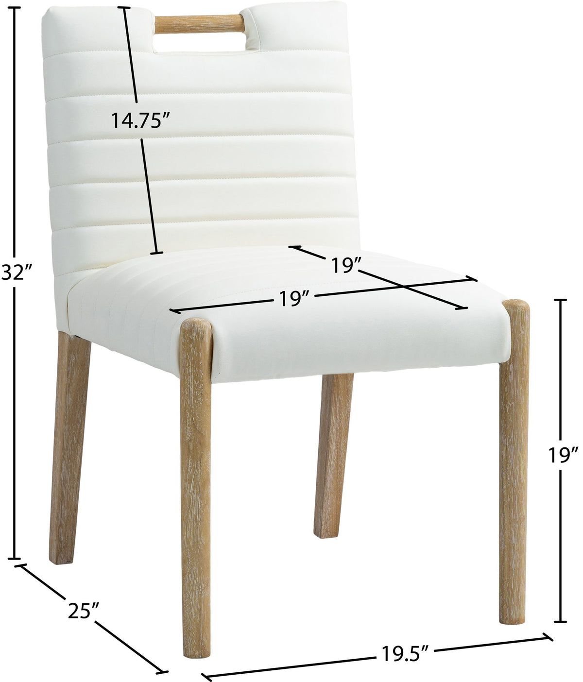 Aimee - Dining Side Chair (Set of 2) - Light Brown Legs