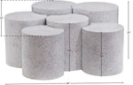 Dimple - 20" 6 Piece Modular Coffee Table - Terazzo Finish