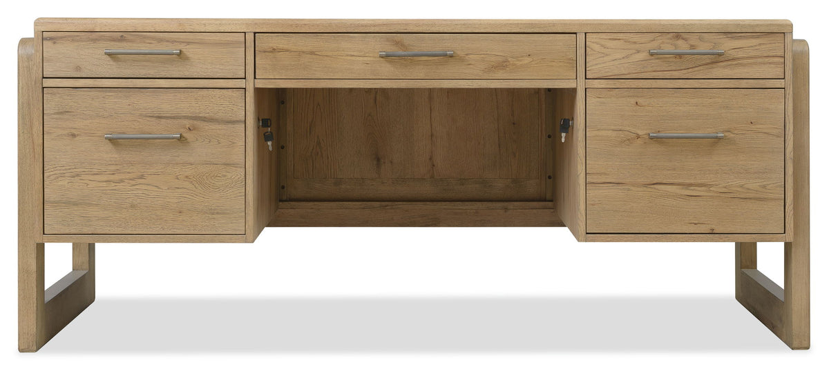 Home Office - Executive Desk - Light Brown