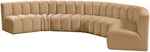 Arc - Velvet 7 Piece U-Shaped Modular Sofa