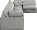 Comfy - 5 Piece Linen Modular Sectional