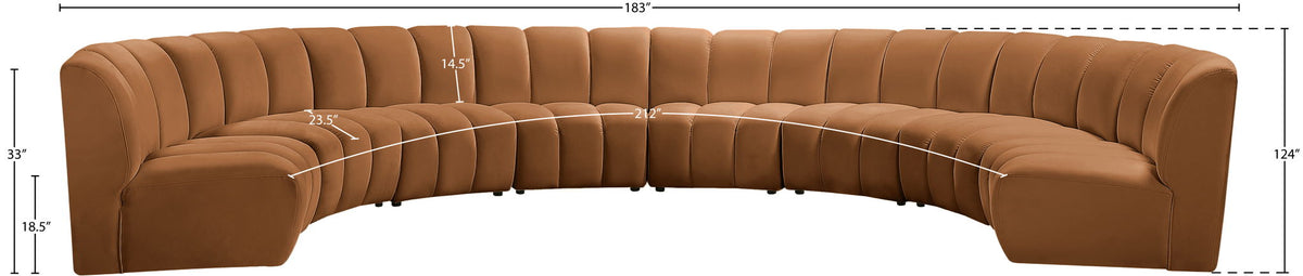 Infinity - 8 Piece Modular Sectional - Saddle