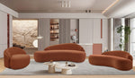 Caspian - Chenille Fabric Upholstered Loveseat